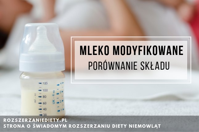 Mleko modyfikowane początkowe - porównanie składu (ranking)